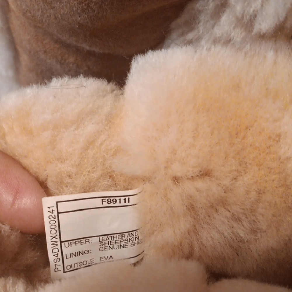 Brown and Cream Shearling Boots - Picture 3 of 11